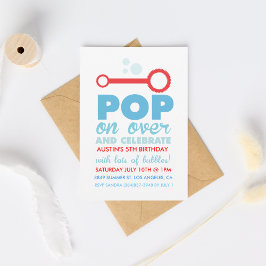 (Menino) Festa de Bolha Que Era Um Convite De Aniv