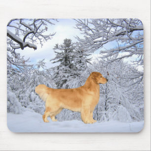 Menino Mousepad de Danny do golden retriever