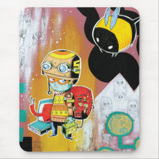 Menino Mousepad do capacete