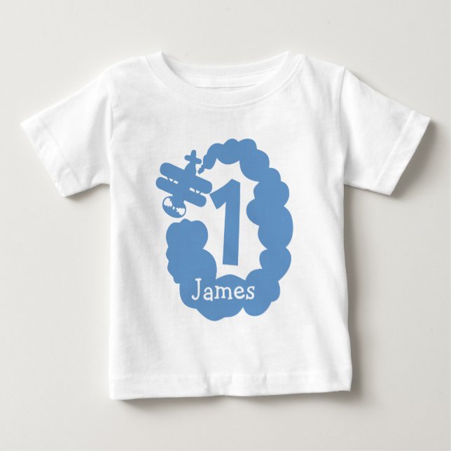Menino no 1º aniversário | Camiseta personalizada  (Frente)