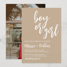 Menino ou Menina Neutro Do Gênero Revela Convite