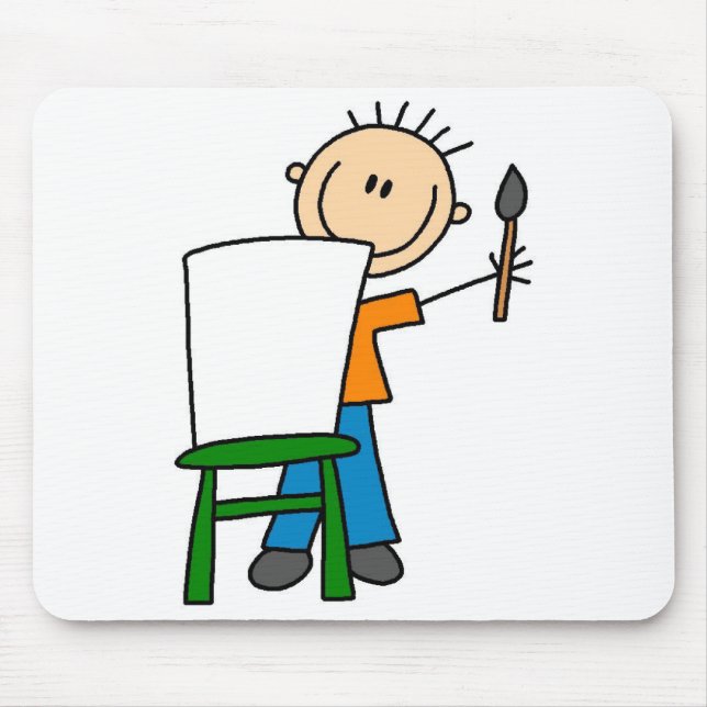 Menino Pintando Mousepad (Frente)