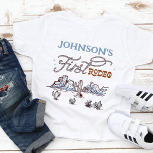 Meninos Camisa Azul Deserto Ocidental Primeiro Rod