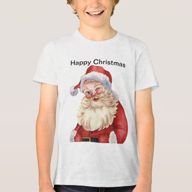 meninos camiseta feliz natal (Frente)