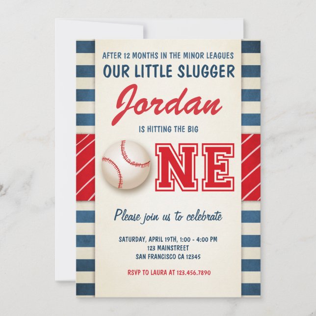 Meninos de Festa de aniversário de convite para an (Frente)