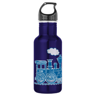 Meninos de trem azuis dão nome a garrafa amarela