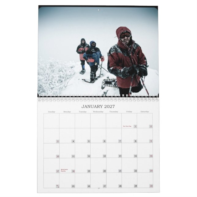 Meninos do calendário do acampamento 2013 da (Jan 2027)