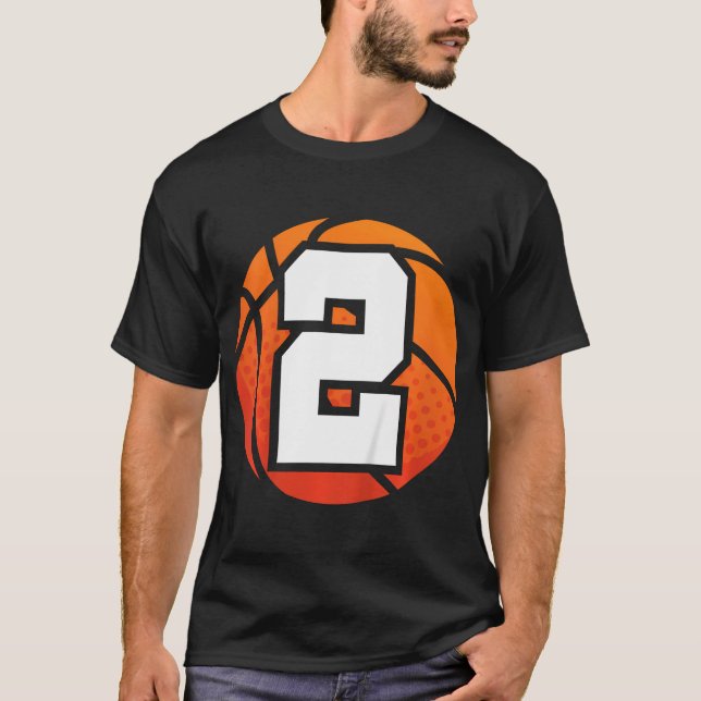 Meninos Jogando Basquete Camisa Número 2 De Aniver (Frente)
