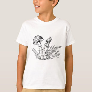Meninos Meninos Camiseta de Arte de Cogumelo