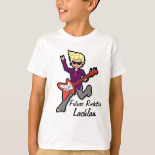 Meninos nomeados rockstar futuros t-shirt do louro