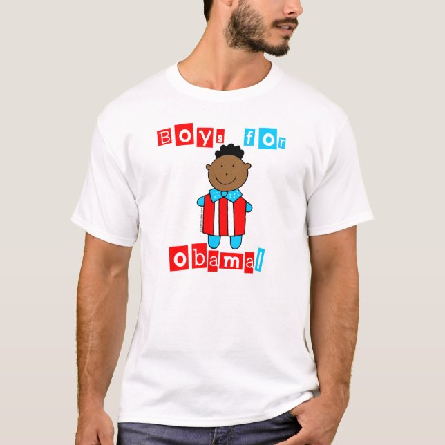 Meninos para a camiseta de Obama (Frente)