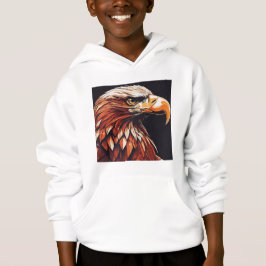 Meninos Pullover Impressão Eagle Hoodies