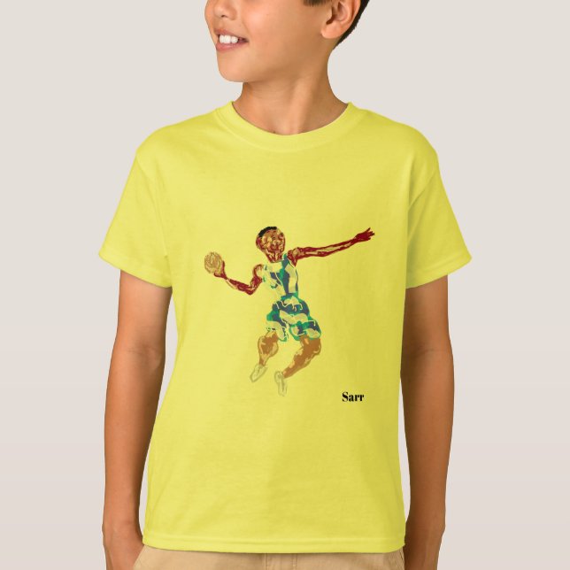 Meninos T-Shirts : Basquete (Frente)