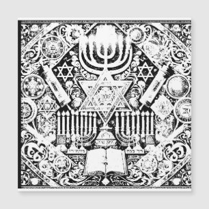 Menorá Judaica de Hanukkah Hebraica