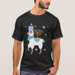 Menorah Hanukkah Llama Camisetas Cute Alpaca Chanu<br><div class="desc">Menorah Hanukkah Llama Camisetas Cute Alpaca Chanukah Homens</div>