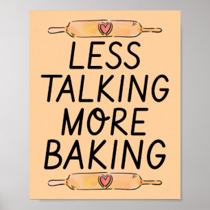 Menos Conversa Mais Confeitaria - Poster Divertido