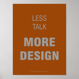 Menos conversa, mais poster do design