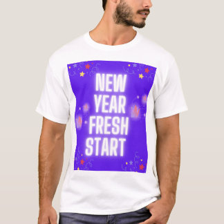 Men's Basic new year T-Shirt design