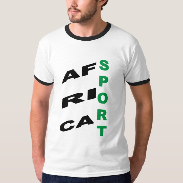 Men's Basic Ringer T-Shirt  DESIGN  AFRICA  SPORT  (Frente)