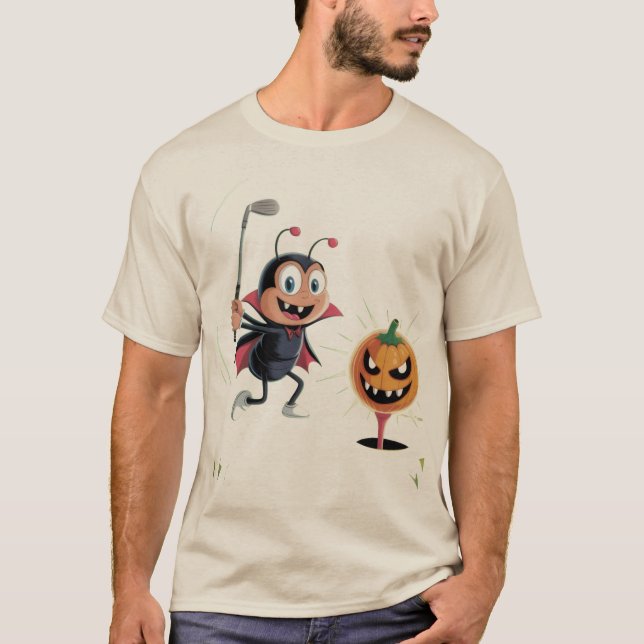 Men's Basic T-Shirt -Halloween Ants Party Flag  (Frente)