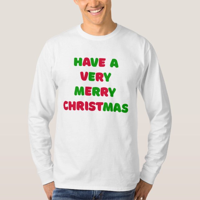 Men's Christmas Long Sleeve T-Shirt (Frente)