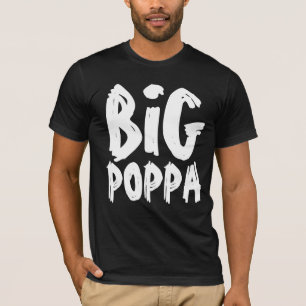 MENS DE T-SHIRTS DE PAI DE PAI POPPA GRANDE