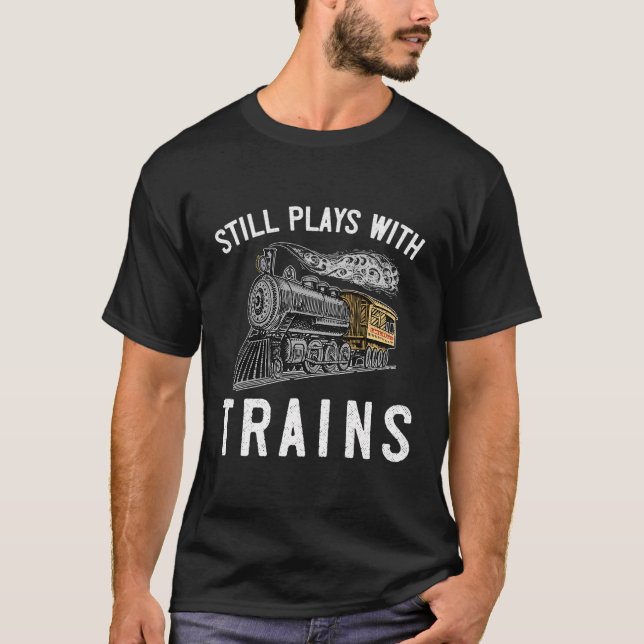 Mens Engraçado Camisa De Comboio Que Ainda Brinco  (Frente)