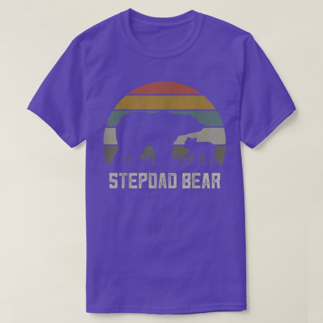 Mens Engraçado Ursos De Stepdad, Camisas Cub Crian (Frente do Design)