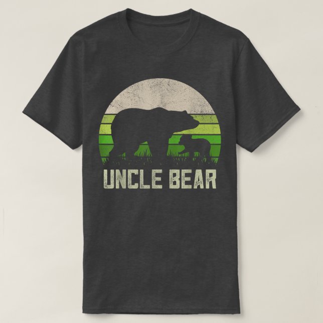 Mens Engraçados Tio Urso Camisas De Niece E Sobrin (Frente do Design)