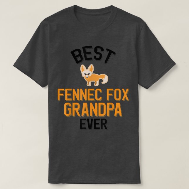 Mens Fennec Fox Grandpa T-Shirt (Frente do Design)