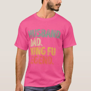 Mens Husband Pai Kung Fu Legenda Camisa Engraçado