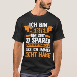 Mens Ich caixa Meister Meister Handwerker T-Shirt