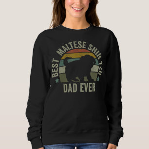 Mens Mens Malteses Shih Tzu Pai Camiseta de cão Fu