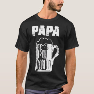 Mens Papa Beer Engraçado T-Shirt Dia de os pais