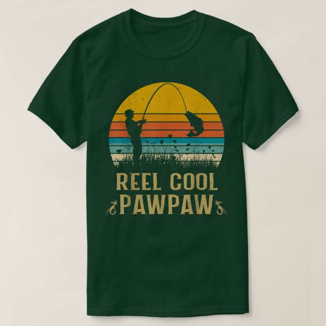 Mens Reel Legal Camisas De Pesca De Pawpaw, Pais D (Frente do Design)