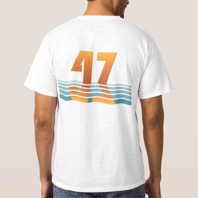 Men's Sunset 47 Two-Sided Value T-Shirt (Verso)