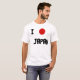 Mens T-Shirt (Eu Amo O Japão) (Frente Completa)