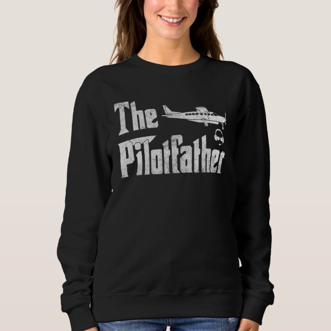 Mens The Pilotfather T-Shirt Funny Pilot Father Pi (Frente)