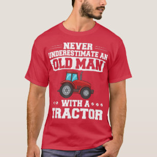 Mens Trator Farmer Kids Seat T-Shirt