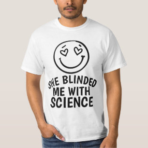 MENS VINTAGE ELA ME ENGANOU COM CAMISAS DE CIÊNCIA