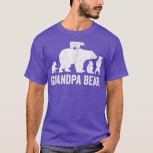 Mens Vovô Urso Dia de os pais Camisas Engraçado Qu