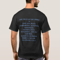 mensagem cristã compartilhou a camiseta masculina