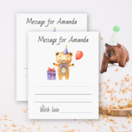 Mensagem da cápsula do horário de aniversário do W