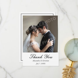 Mensagem de Agradecimento de Casamento com Foto Si