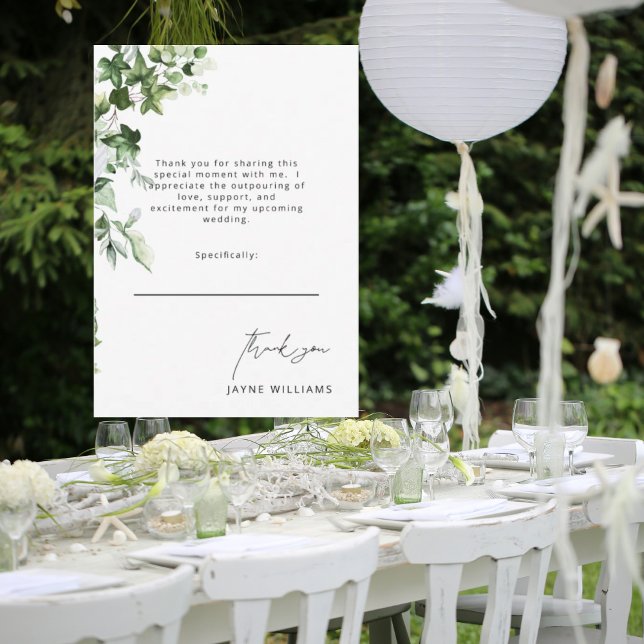 Mensagem de agradecimento para Chá de Noiva Ivy Wh (Criador carregado)