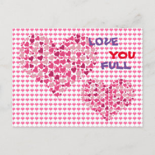 Mensagem de Amor Divertida Ama-te Cartão Postal Co