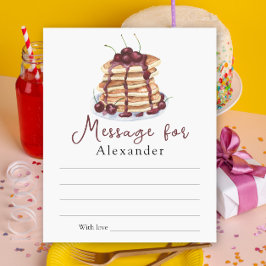 Mensagem de Cápsula do Tempo do Pancakes