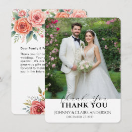 Mensagem de cartão de agradecimento de casamento c