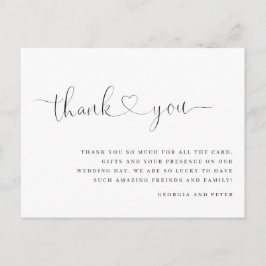 mensagem de cartões de agradecimentos de casamento