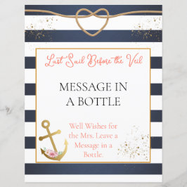 Mensagem de Chá de panela Náutico num Sinal de Gar